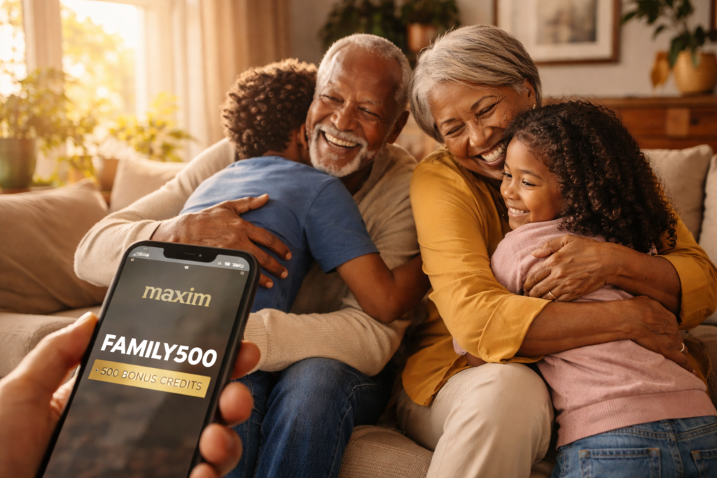 Maxim South Africa Get 500 Bonus Credits