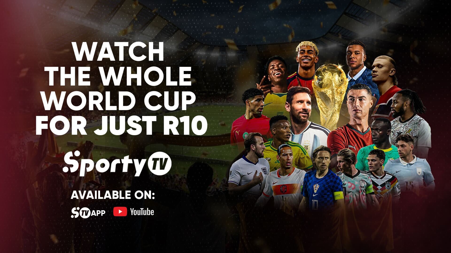 FIFA World Cup 2026 South African All 104 Matches R10 SportyTV