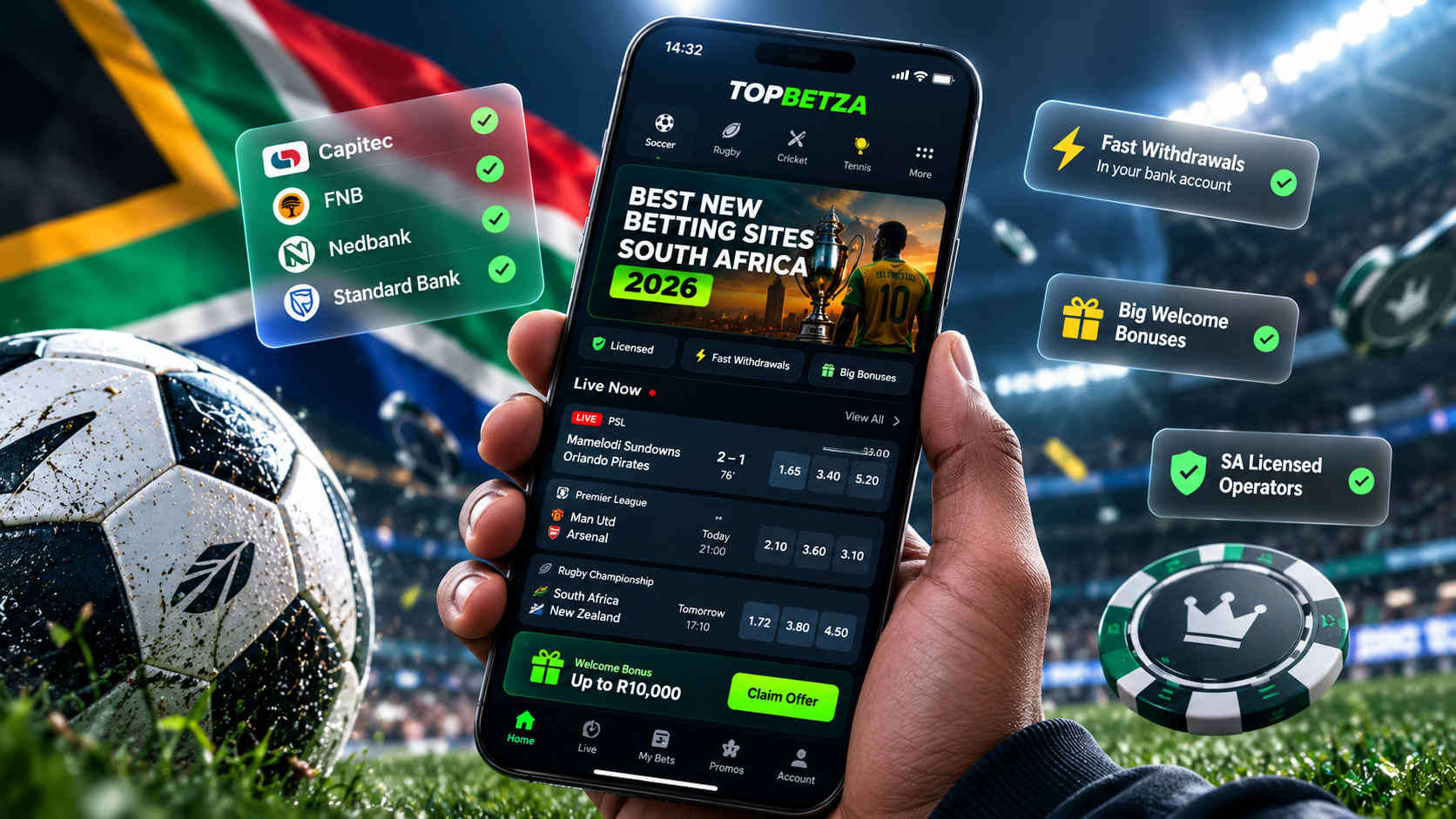 best new betting sites South Africa 2026