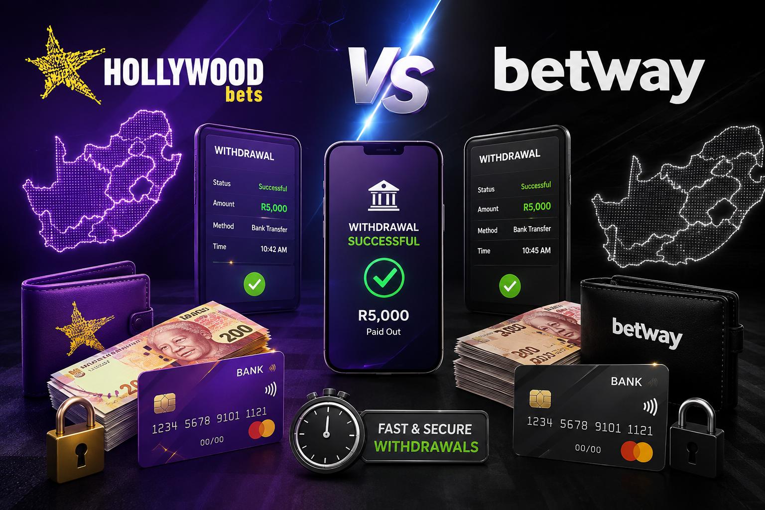 hollywoodbets vs betway withdrawal south africa